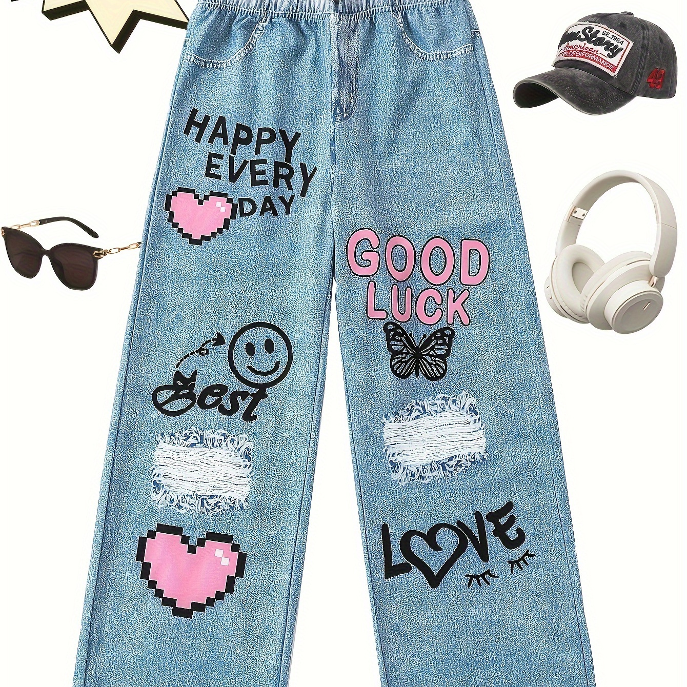 

' /summer -leg Pants & Letter , - 8-12y, For