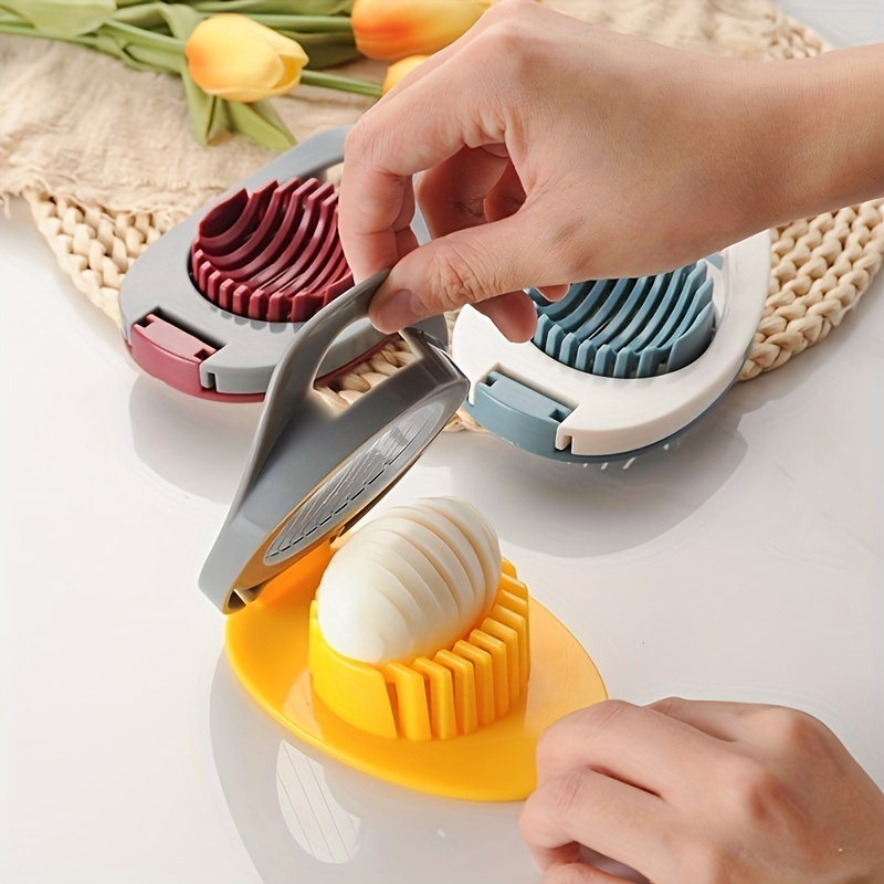 1pc Dual Function Egg Slicer, Multi-purpose Egg Chopper For Boiled Egg And  Century Egg, Kitchen Gadget