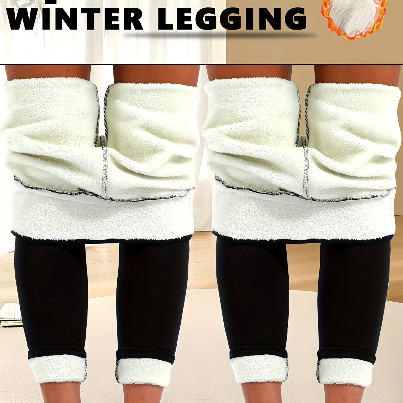 

Of , -lined Leggings For Women, Suitable For Autumn And Winter, High-waisted Skinny Pants, Warm Long Trousers, Slimming Casual Pants, Fitted Ankle Pants, Thermal Leggings.