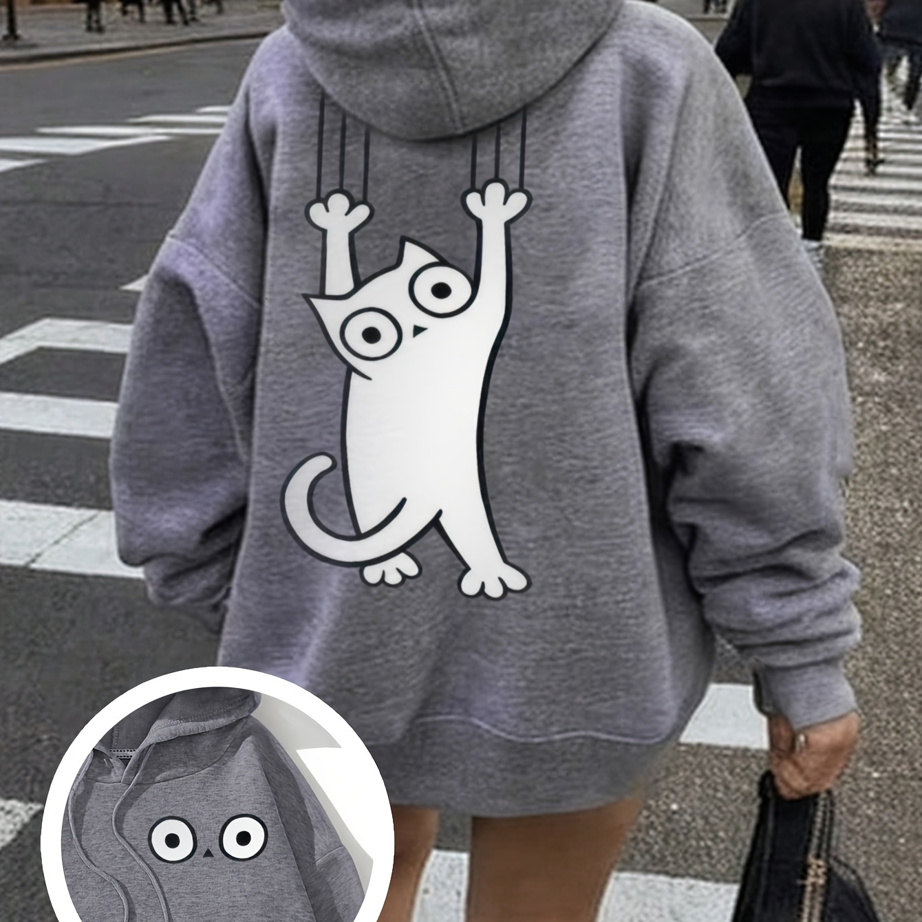 

Hoodie Tendance, Vêtements pour Femmes , Impression et Arrière, Dessin, Animaux, , Cartoon,