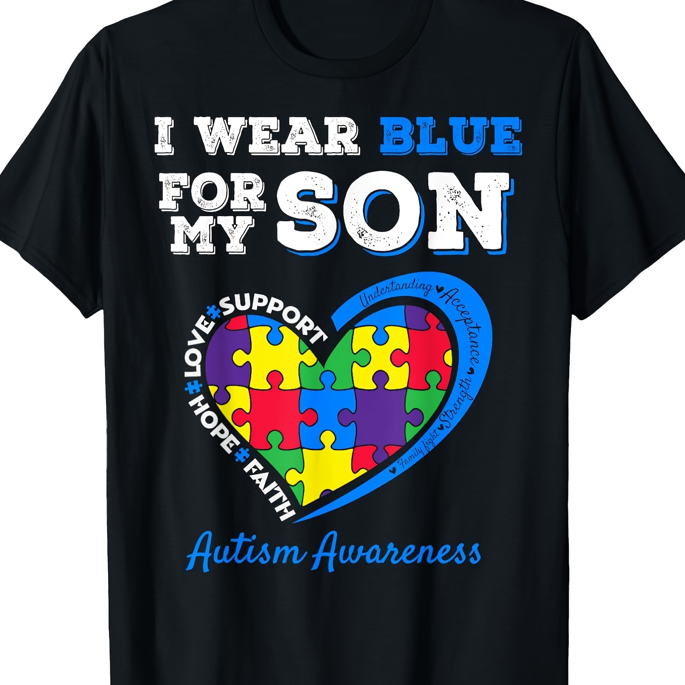 

I For My Son Autism Mom Dad T--100% -220ghirt