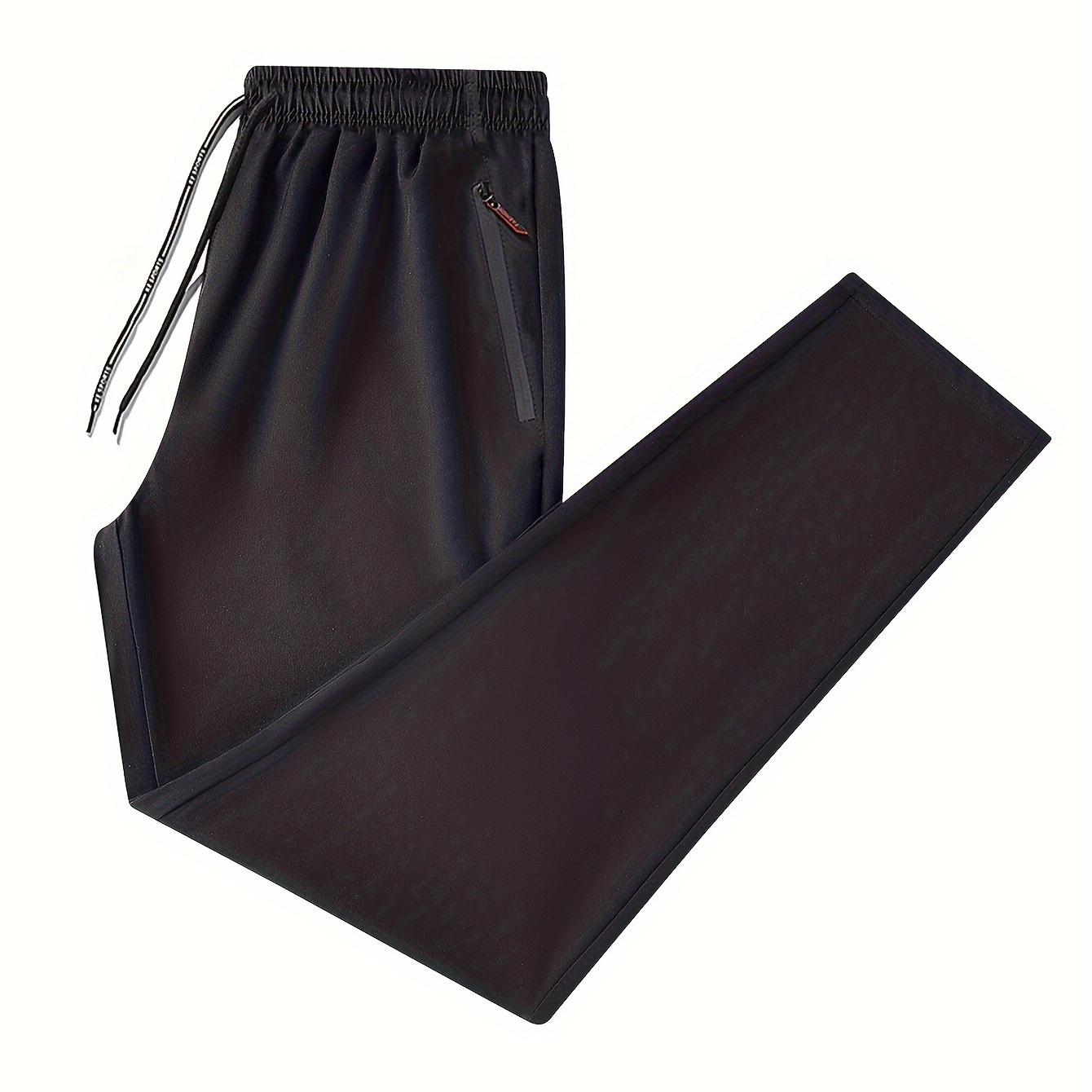

Men's Pants With Zipper Pockets, Active Drawstring Pants For Outdoor Activities Gift