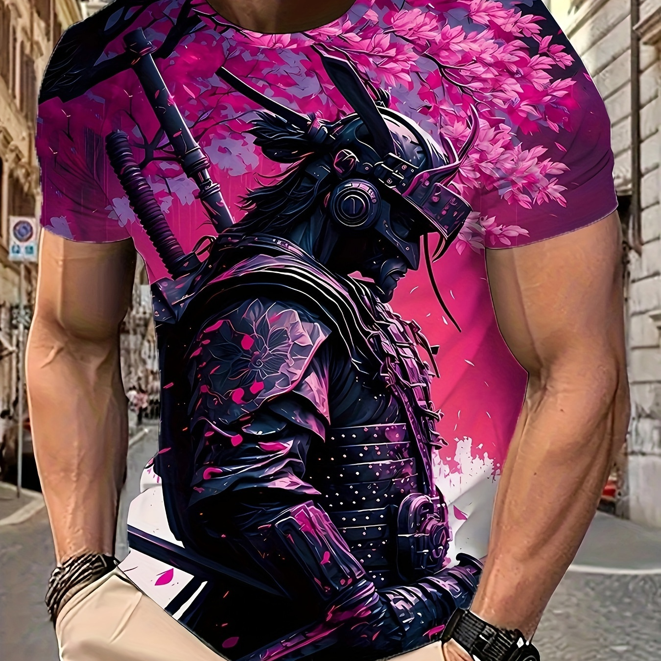 

Men's Summer 3d Print T-shirt - Vibrant, Stretchy Polyester Casual Tee With Round Neck, Short Sleeves - Weekend