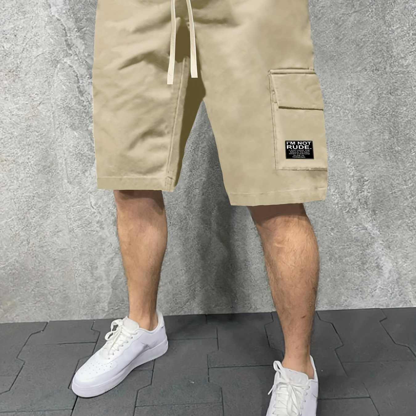 

I'm Not Rude, Classic Men's Cargo Shorts With Big Pockets, For Summer Causal Wear