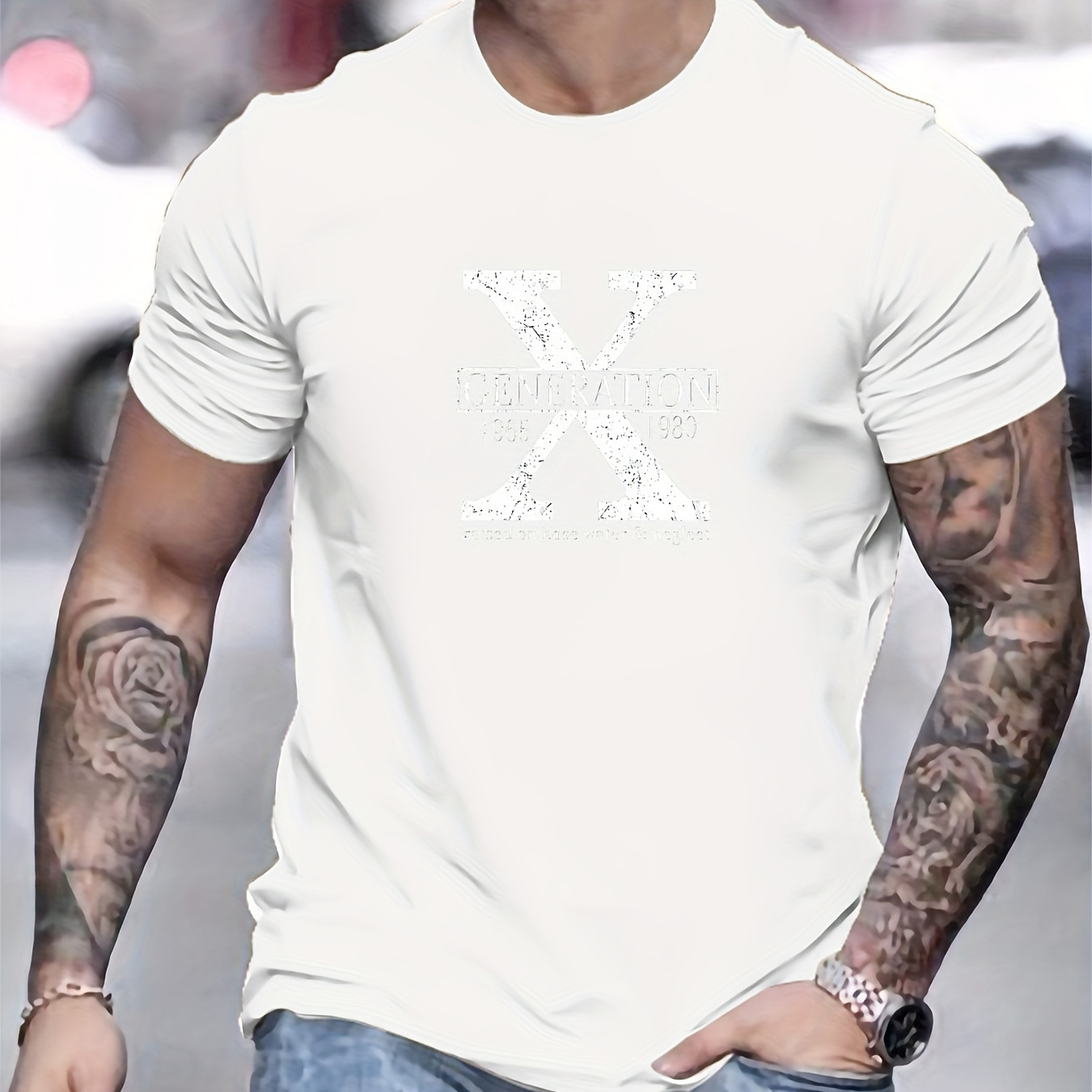 

Generation, Print Tees For Men, Casual Short Sleeve T-shirt For Summer