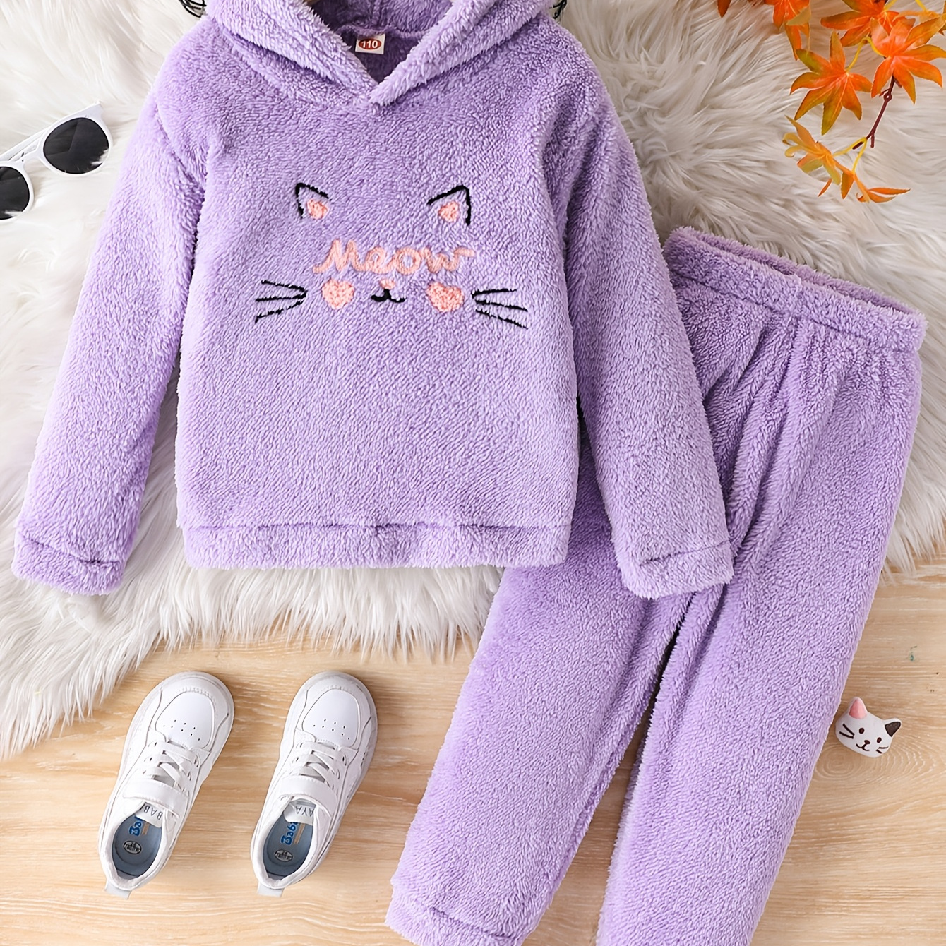 

Cozy Girls' Sweater & Pants Set - Soft Polyester , For Fall/winter, Outdoor