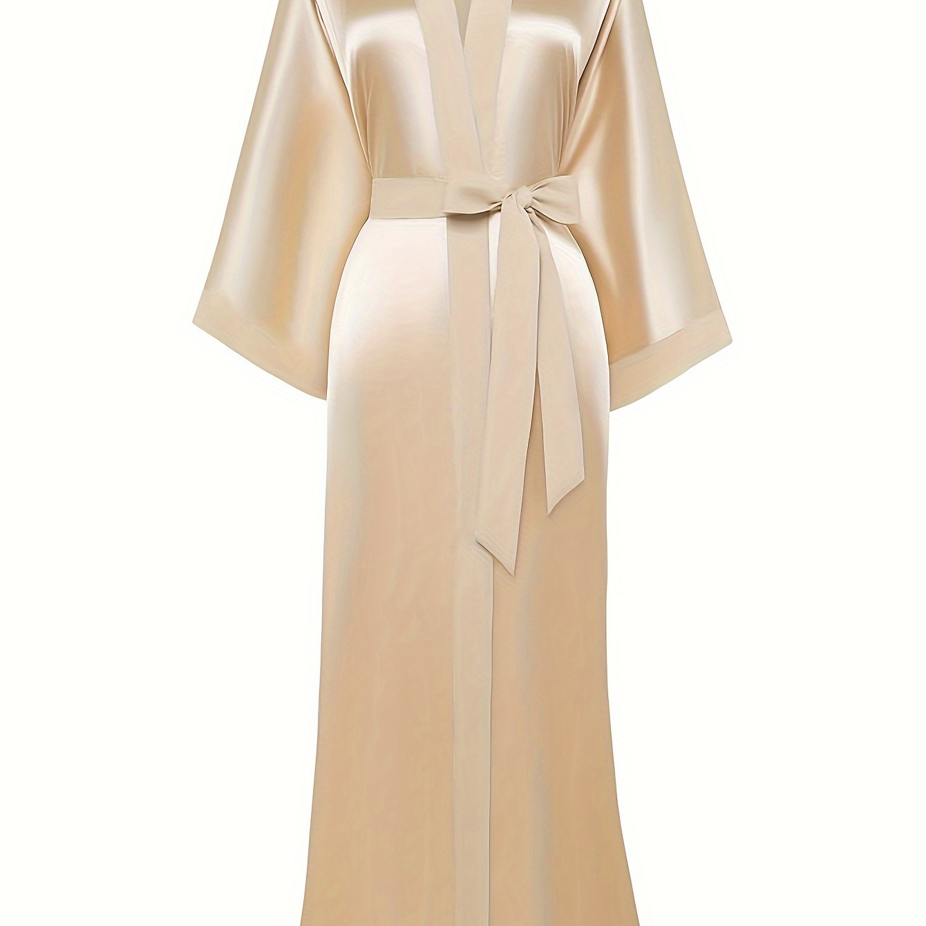 

Satin Kimono Robe Women Long Silky Kimono Bathrobe Sleepwear Wedding Bridesmaid Robe