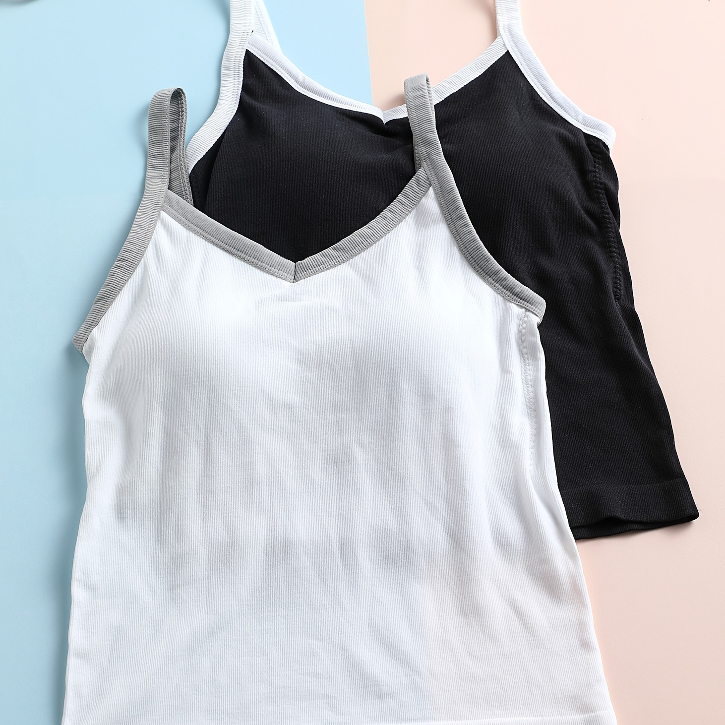 Teen Girls Letter Print Padding Support Sports Camisole Tops - Temu Canada