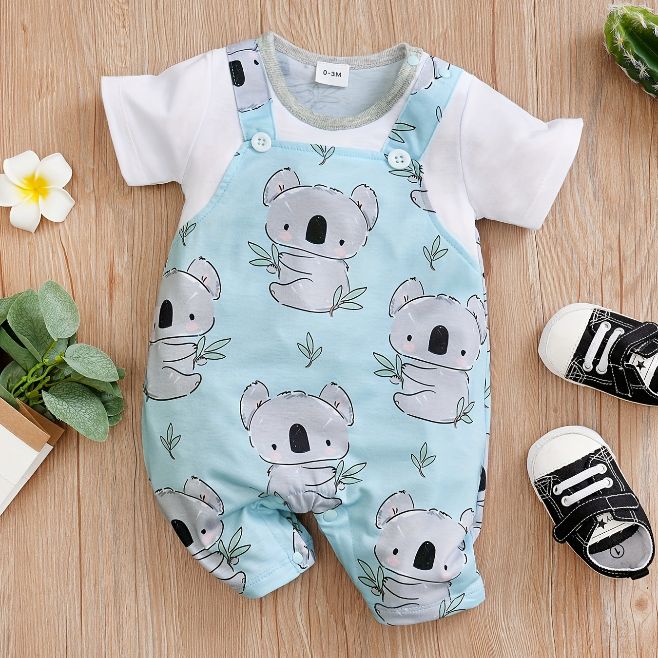 

Summer Cute Koala Baby Bodysuit For Your Adorable Boy!