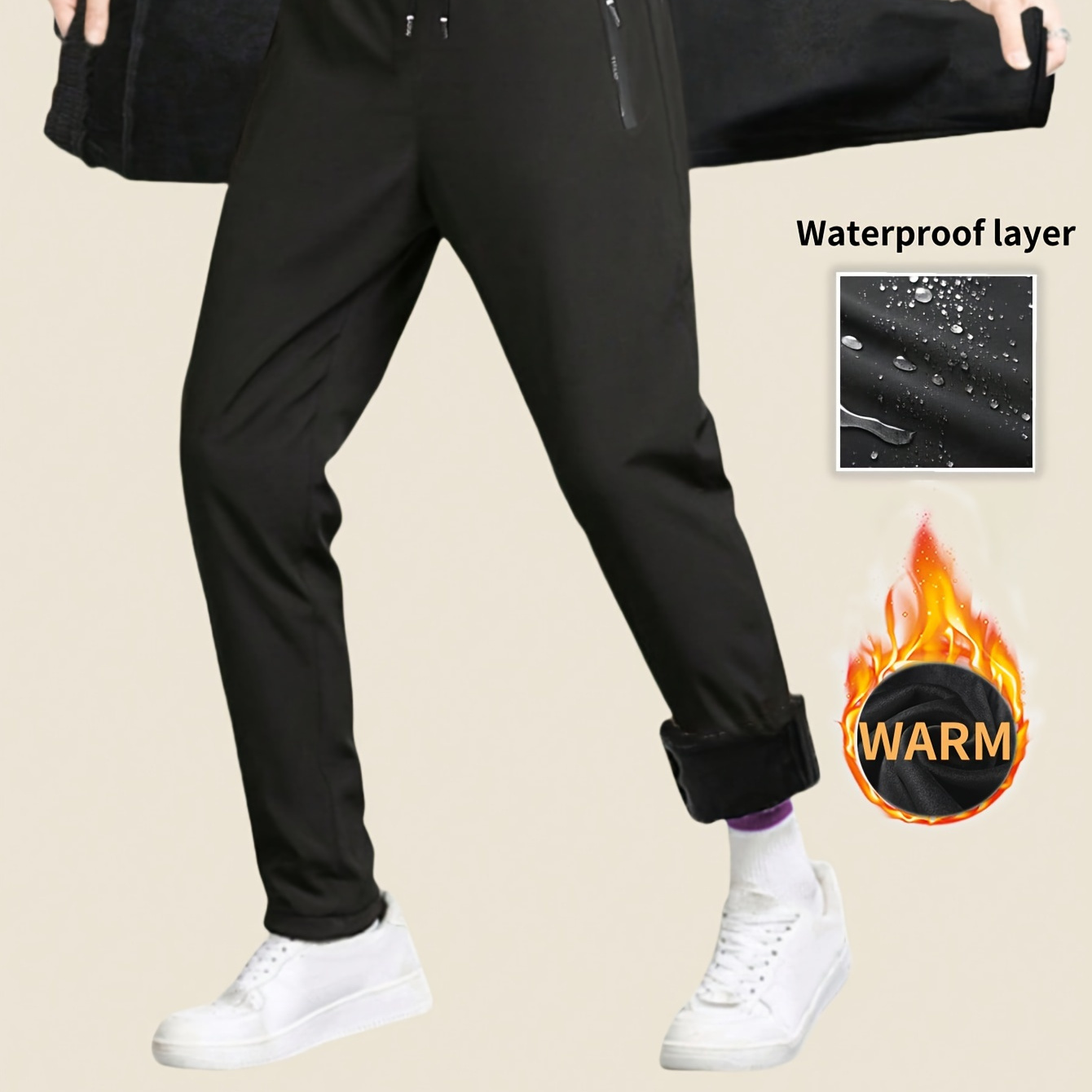 

Pantalon de randonnée et -vent doublé en - Pantalon de randonnée - Pantalon de 'hiver de serrage