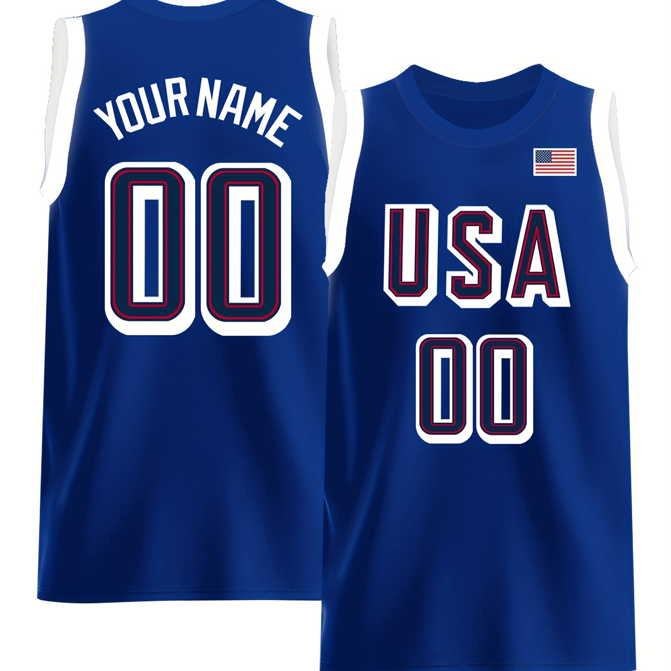 

Performance , Custom Men's Basketball Jersey - Personalized Name & Number, Embroidered, Breathable Polyester, S-3xl