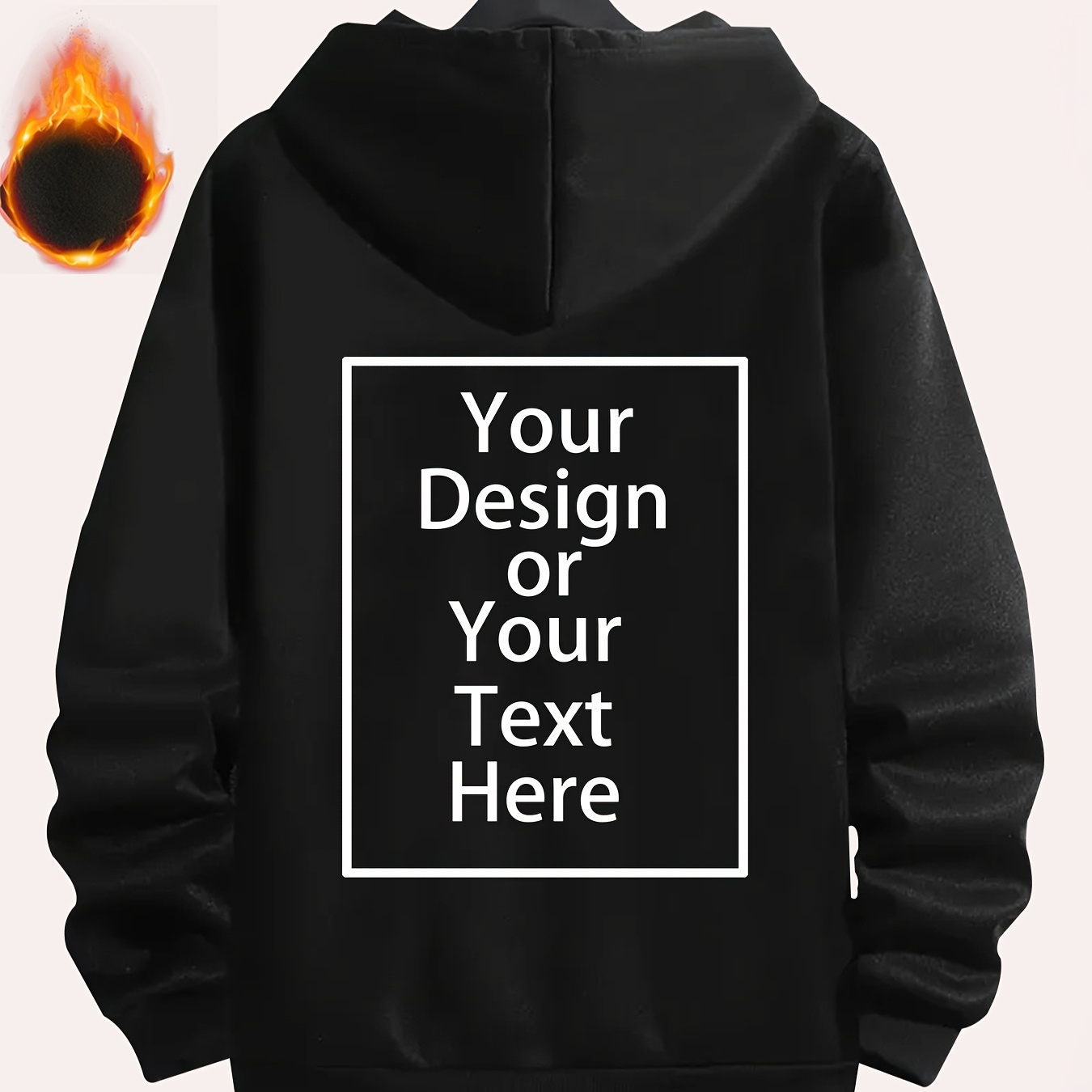 

Custom Photo Print Hoodie - Casual Zip-up Hooded Jacket For Women, Polyester, Machine Washable - Fall & Winter