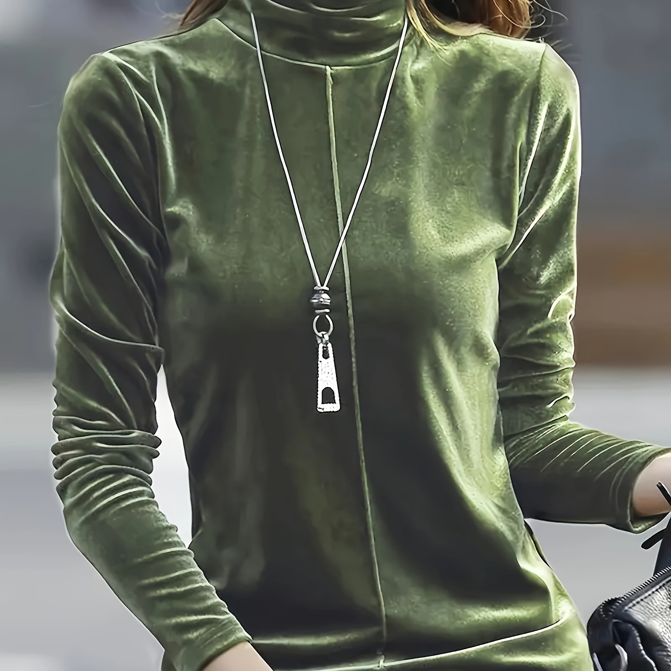 

- Turtleneck For Women - Polyester, , For Fall/