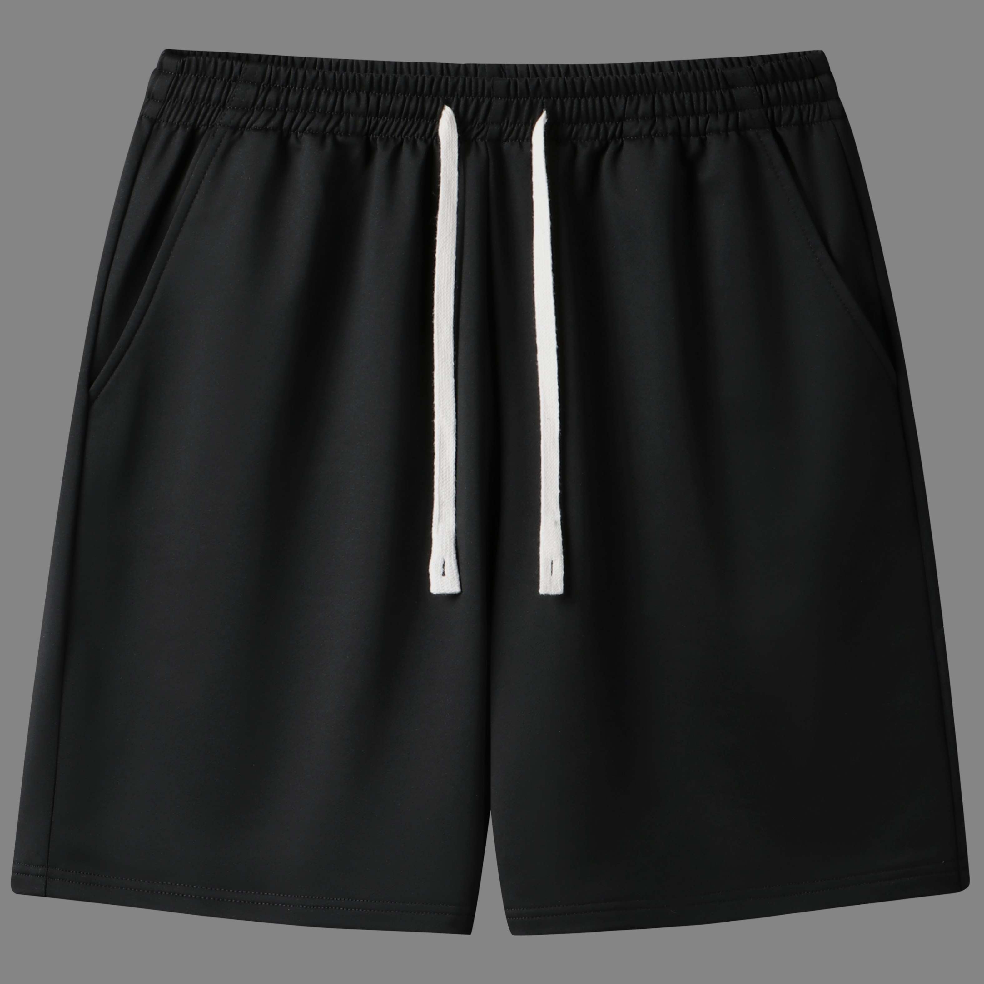 

Men's Solid Active Casual Shorts For Summer, Stylish Comfy Breathable Shorts For Males, Daily Life Clothing