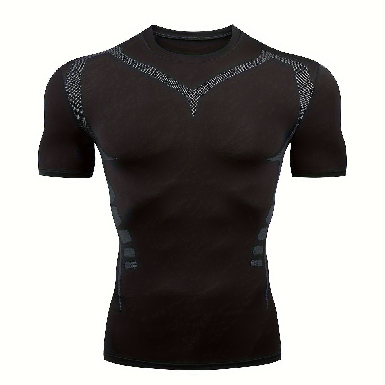 

Men's Compression Shirts Men Short Sleeve Athletic Cold Weather Baselayer Undershirt Gear Tshirt For Sports Workout