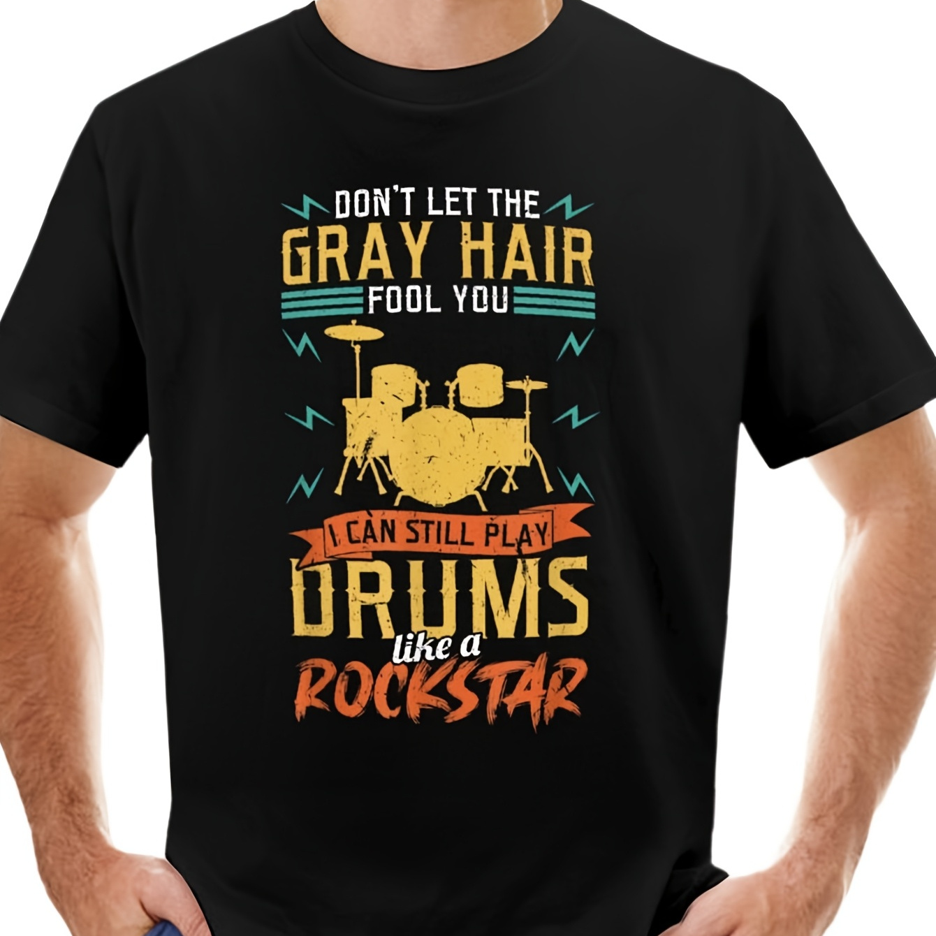 

Men Percussion Lover Gift Drum Kit T-shirt