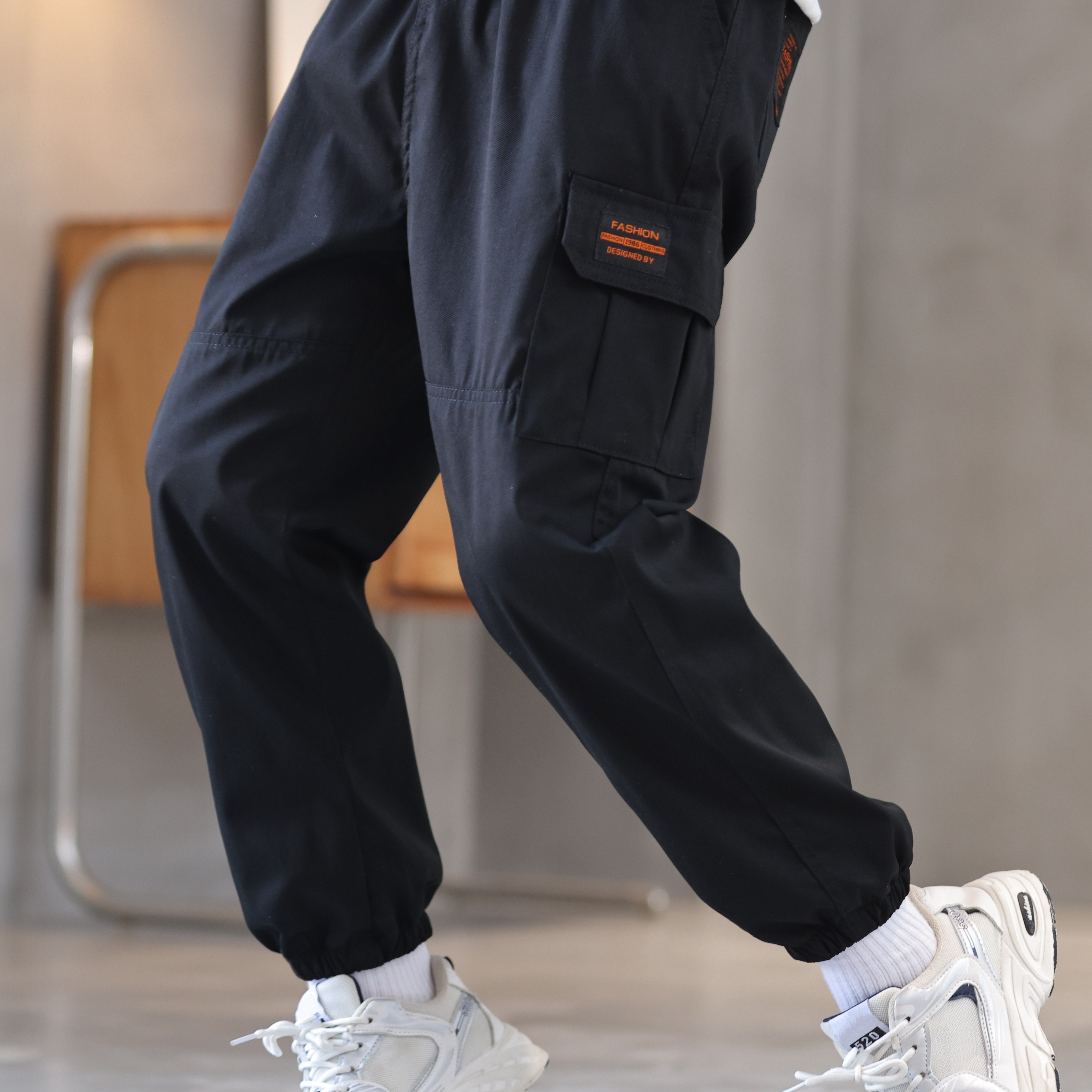 

Pantalons Cargo Décontractés pour Garçons avec Plusieurs Poches - Polyester , Lavable en Machine - Parfaits pour /Été/Automne