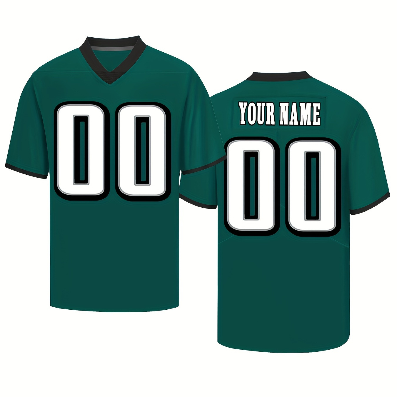 

Customizable Jersey Top For Men And - Polyester V-, Embroidered , , , , - Personalized & For Parties, ,