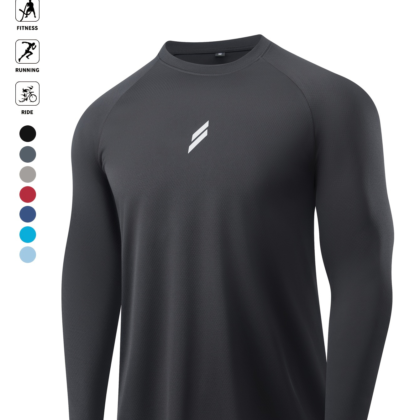 Camiseta casual deportiva de moda para hombre con detalles de estampado de patrón, dise...