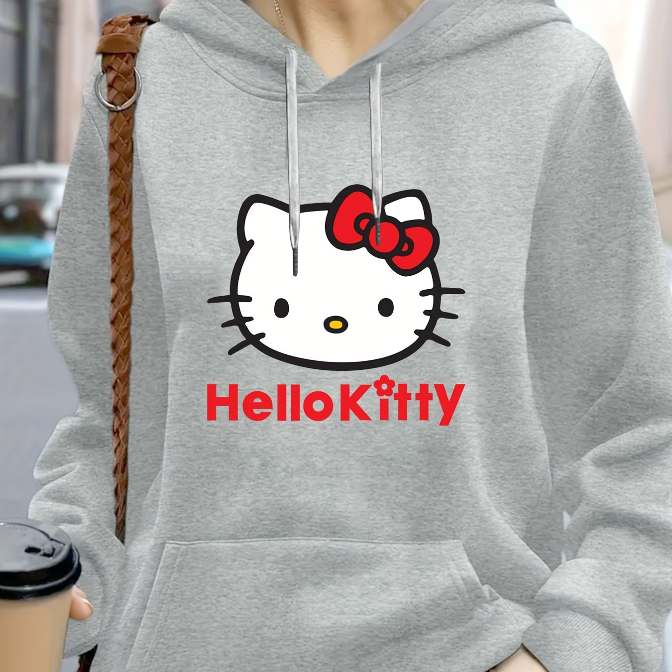 

Hoodies Unisex, Kuromi Pattern Printed , Cinnamoroll Drawstring Hooded Sweatshirt, Christmas , -550g-q4-94