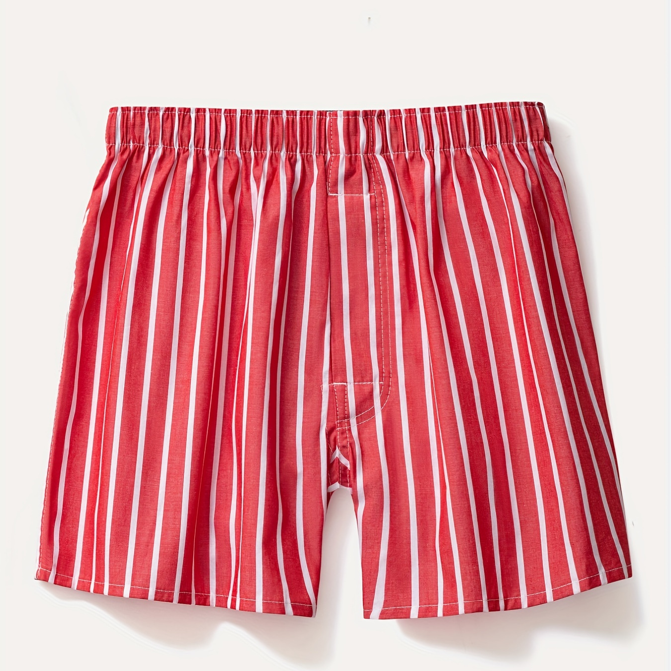 White & Red striped boxer shorts - 100% Linen - Mazarin – Mes  Chaussettes Rouges