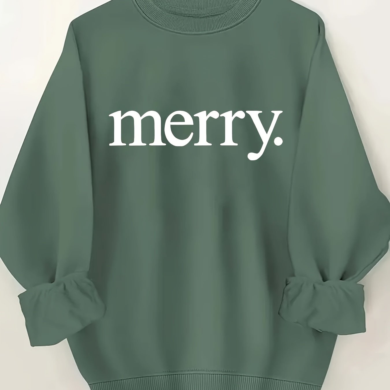 

Letter Print Pullover Sweatshirt, Casual Long Sleeve Crew Neck Sweatshirt For Fall & Winter, Women's Clothing