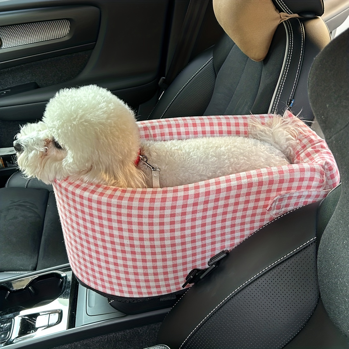 Yokee Siège de voiture pour chien - Console centrale - Accoudoir - Siège de  voyage pour petit chien - Laisse de sécurité lavable et durable - Siège de  voiture pour chiot (beige) : : Animalerie