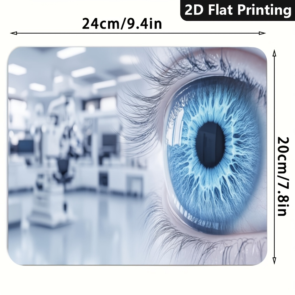 TEMU Eye , 1pc, Mouse Pad, Sizes, 1, Desk Mat Suitable For The Office And Home, Making It A Perfect Gift For Your Boyfriend Or Girlfriend, Non-slip