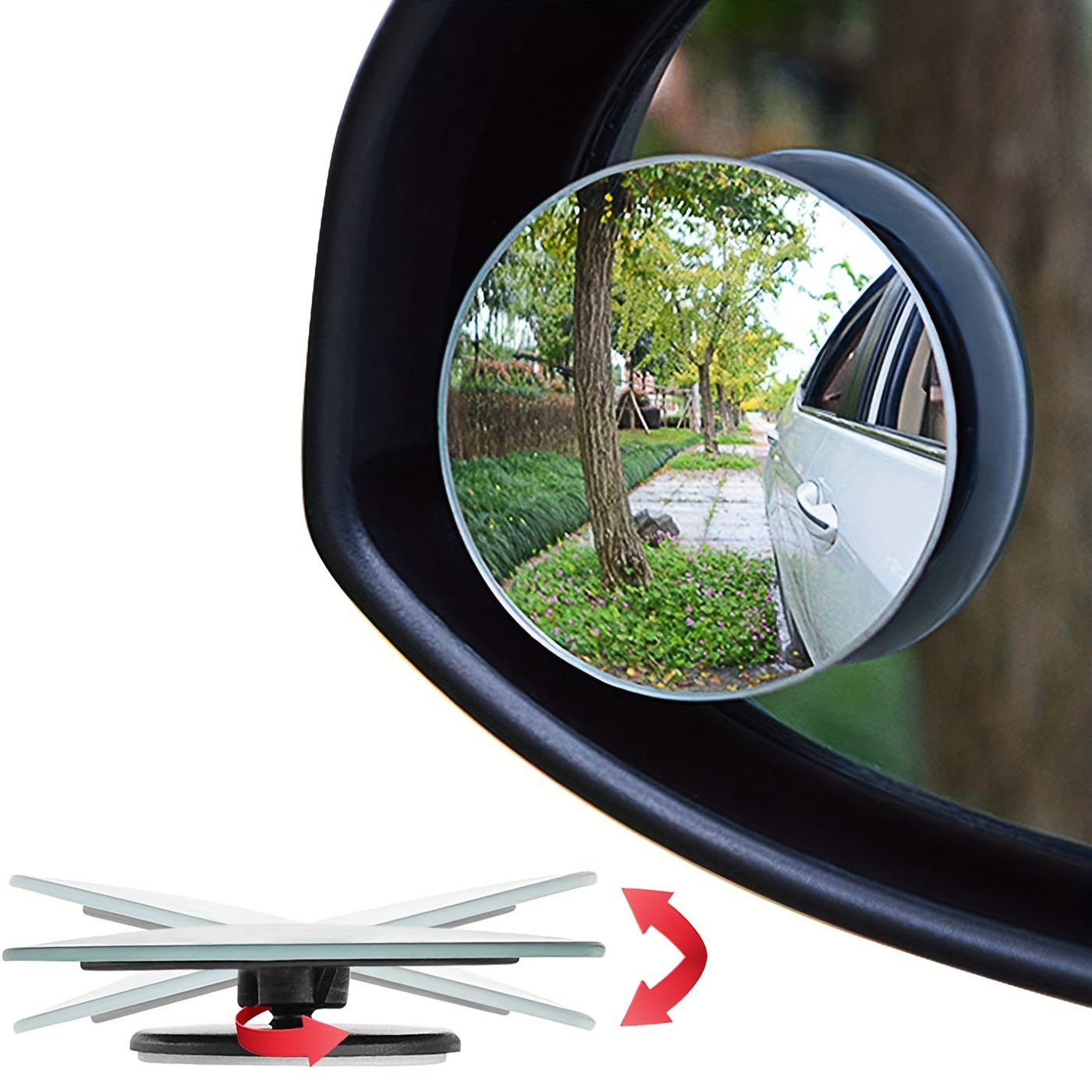 Rearview Mirror Rain Eyebrow And Blind Spot Mirror - Temu