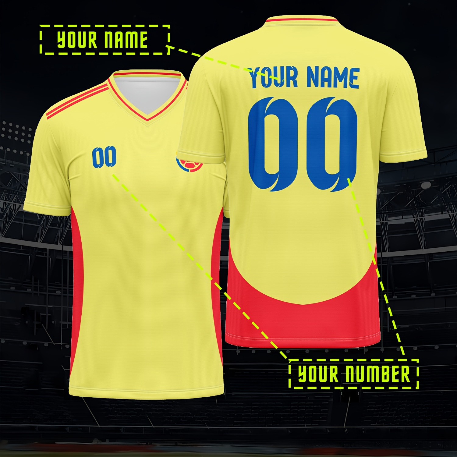 

Jersey - V-, Personalized & , &