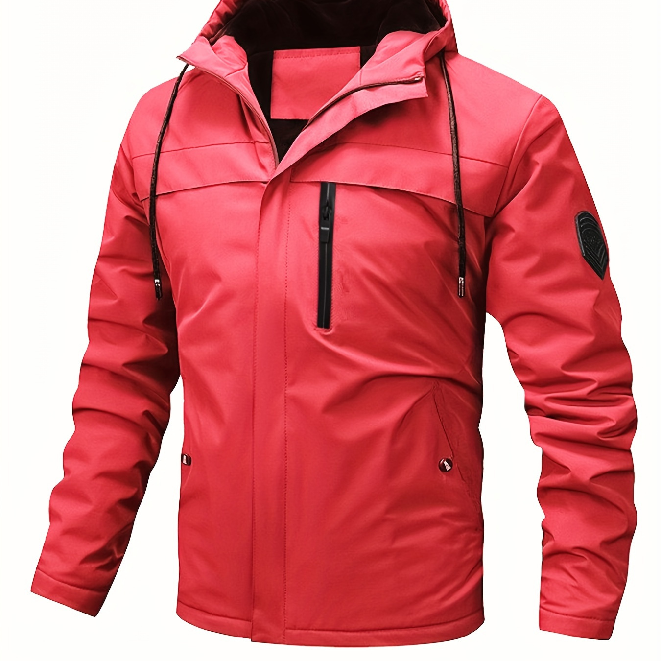 

Hooded Zip Up Windbreaker For Hiking And