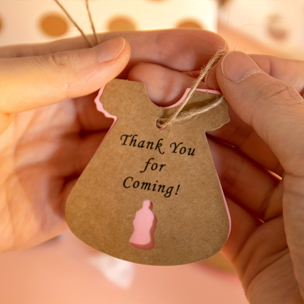 Thank You for Popping by Tags,Baby Shower Gift Tags,100PCS ''Thank