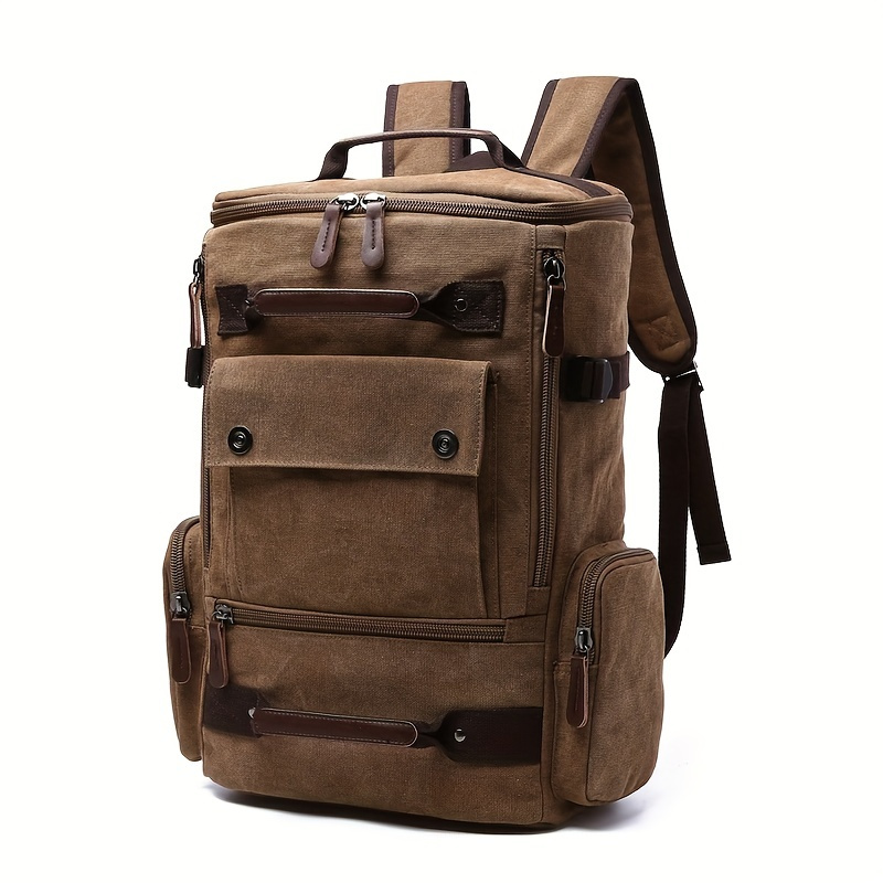 

Fashion Durable Multifunctional Canvas Backpack, Hiking Bag