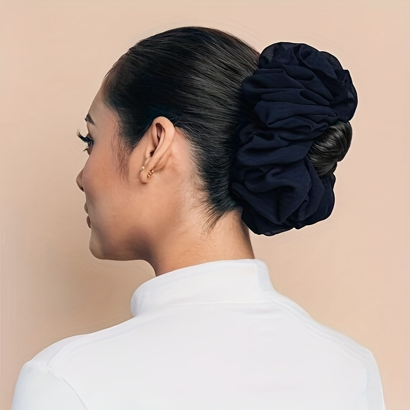

Chiffon Flexible Rubber Band Large Intestine Hair Ring Simple Solid Color Headwear Hair Scrunchie