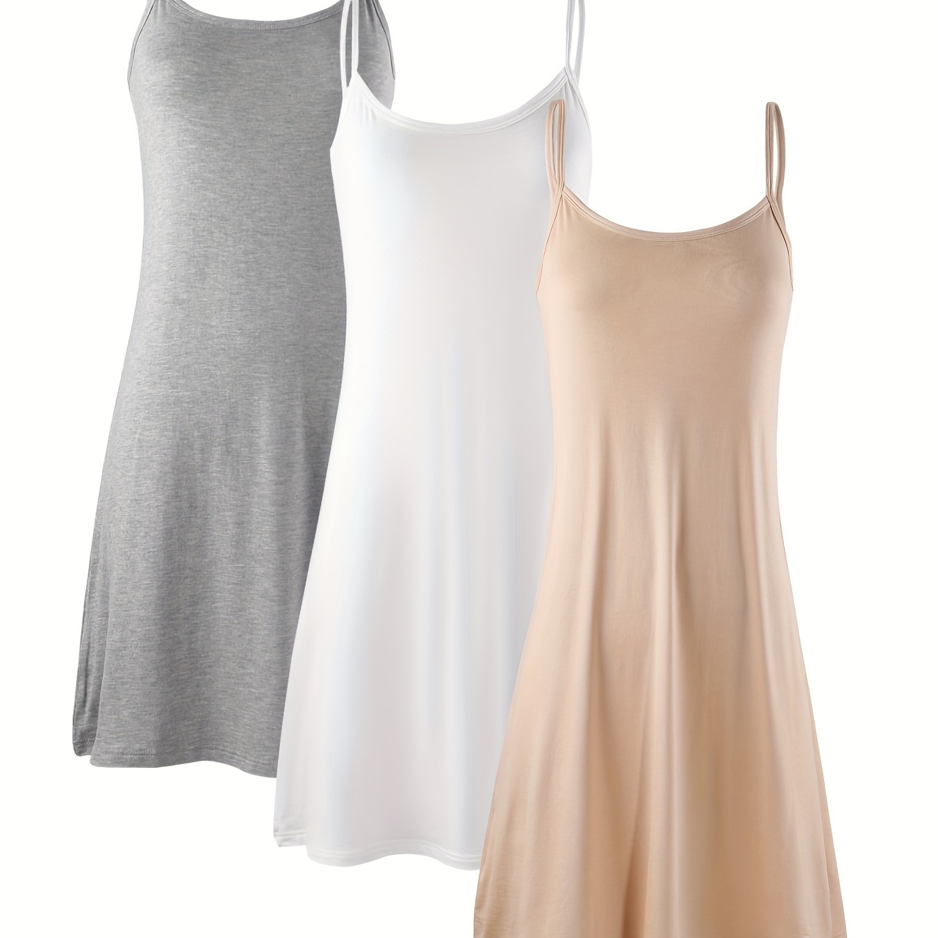 

Set Of 3 's Camisole Dresses For Layering, Sleeveless Tank , , Suitable For And , And Comfortable For The .