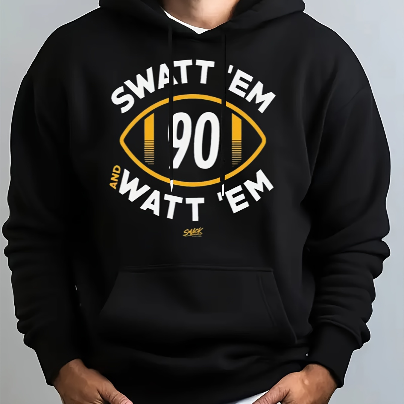 

'em And 'em Men' For , Pattern Hooded Sweatshirt, And Fall And Streetwear 550g Hqr-1015-046