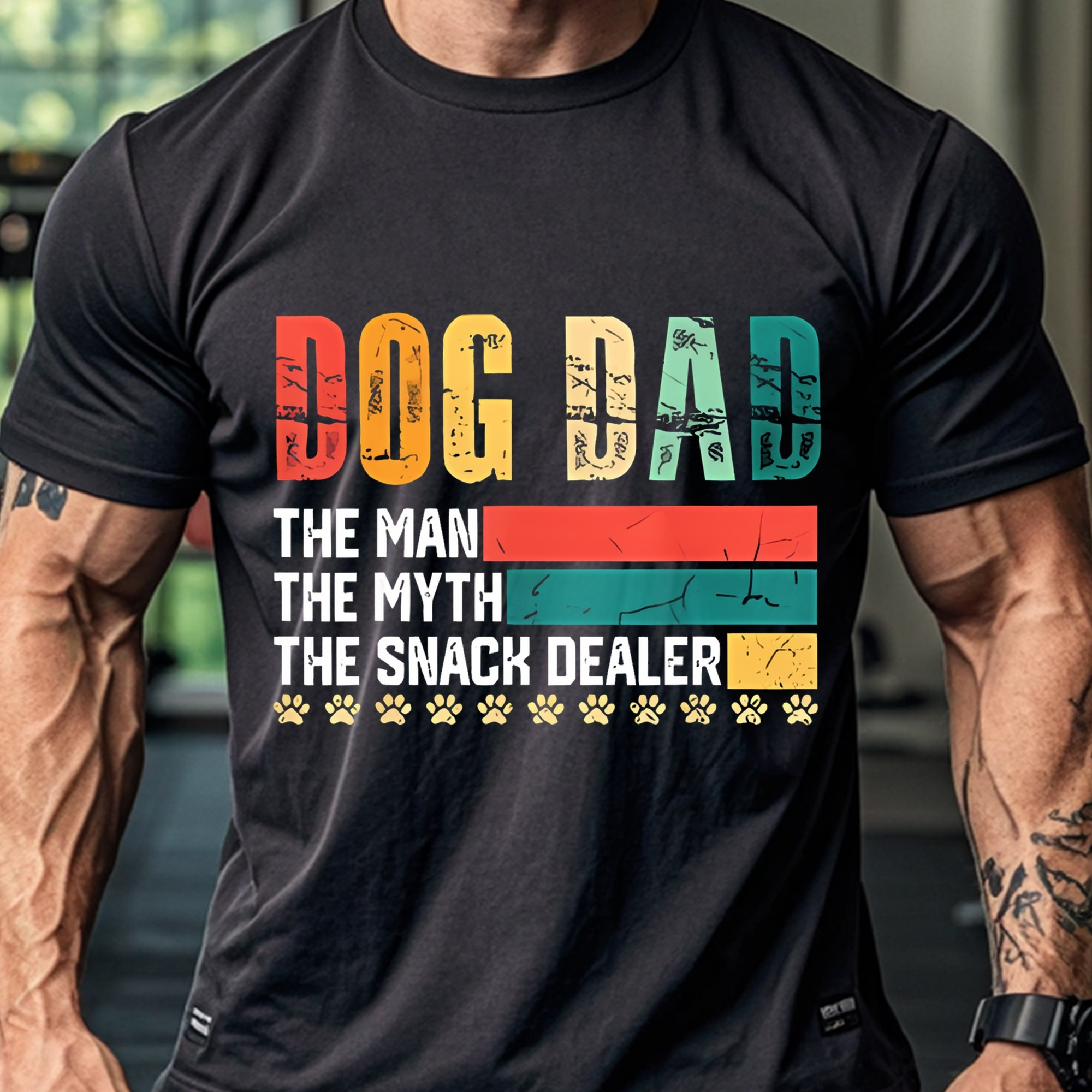 

Dog Men's T-shirts Mens Cotton Crew Neck Casual T-shirt Soft 100% Cotton Gym-friendly Running Made In Usa