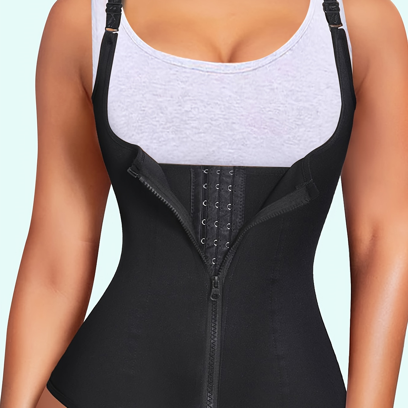 Men Women Waist Trainer Corset Zipper Hook Shapewear Tummy Double Control Body Shaper Waist Belt Faja – Buy The Best Products In The Ayzeze Online Store - Foto 10