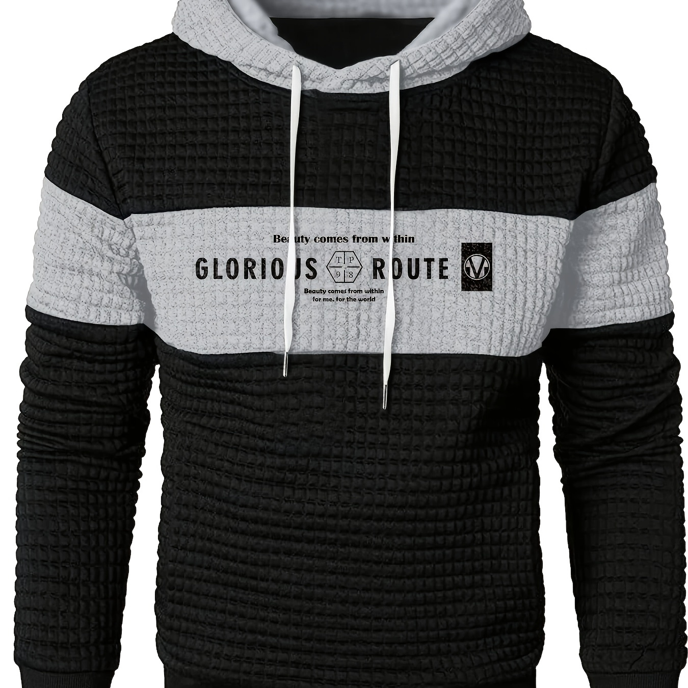 

Men's Athletic - Hoodie - Breathable Polyester , Machine Washable, With Gloriois Route Embroidery - Ideal For All , Oversized Hoodie