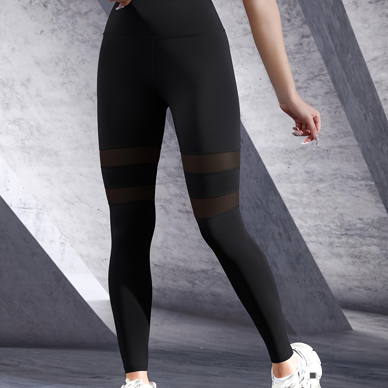 

Leggings de Yoga Amincissants , Pantalons D'entraînement En Contrastée À Taille Haute Pour Les Fesses, Vêtements de Sport Pour Femmes