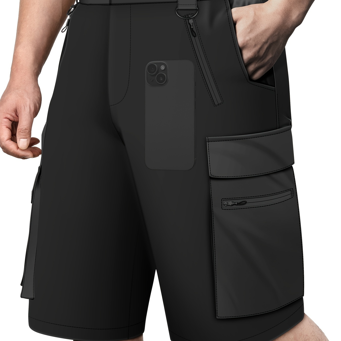 

2024 Summer Fashion New Men's Hiking Multi-purpose Shorts-11 Pockets, Quick-drying, Lightweight, Multi-purpose Outdoor Shorts For Travel, Tactical, And Leisure