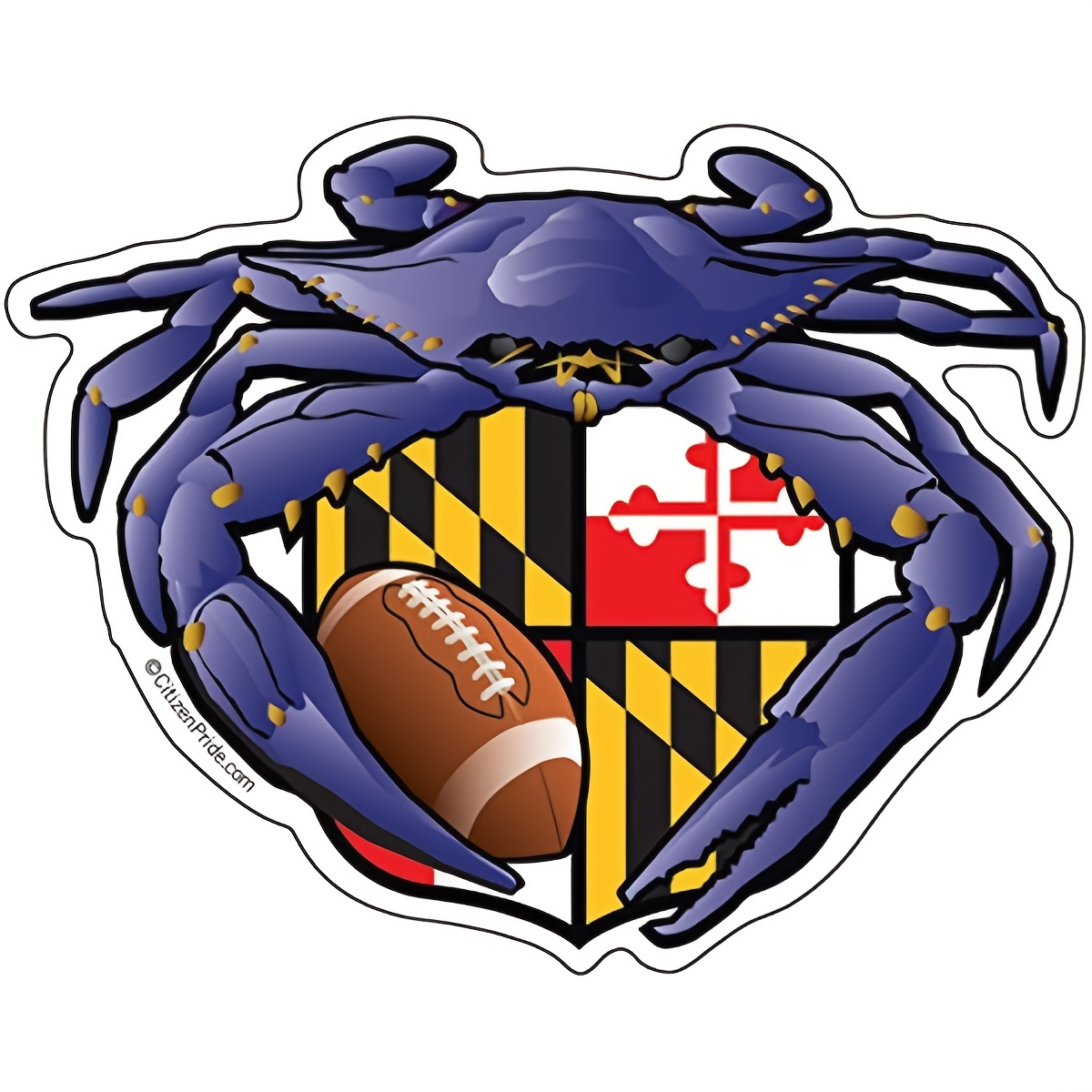 South Carolina Crab Sticker