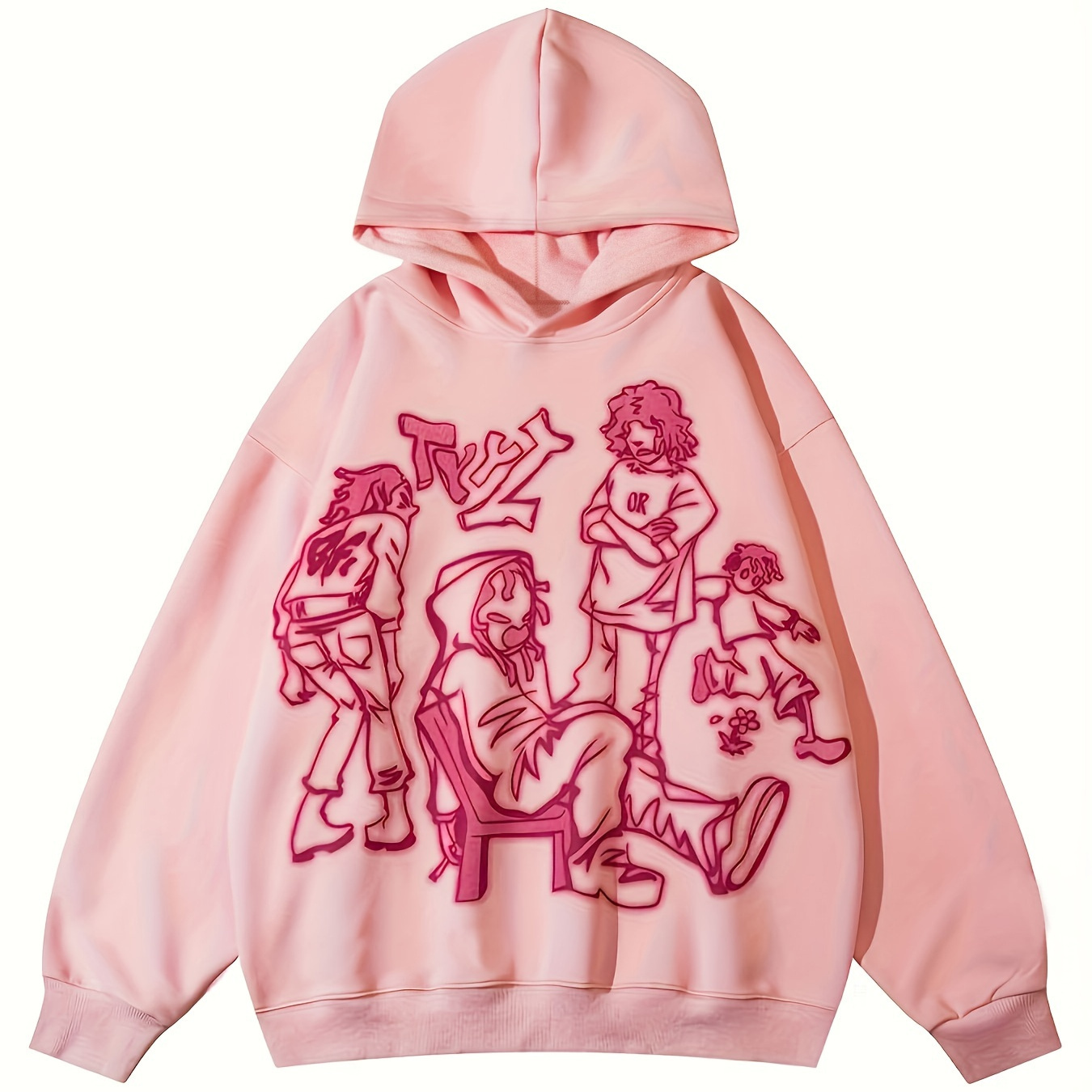 

Cartoon Print Hoodie, Casual Long Sleeve Hoodies Sweatshirt, Women's Clothing