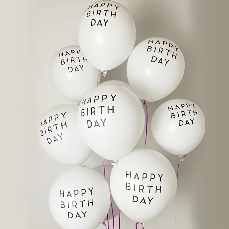 

50pcs Happy Birthday Balloon, 12 Inches Birthday Balloons, Party Balloons, Birthday Party Decoration