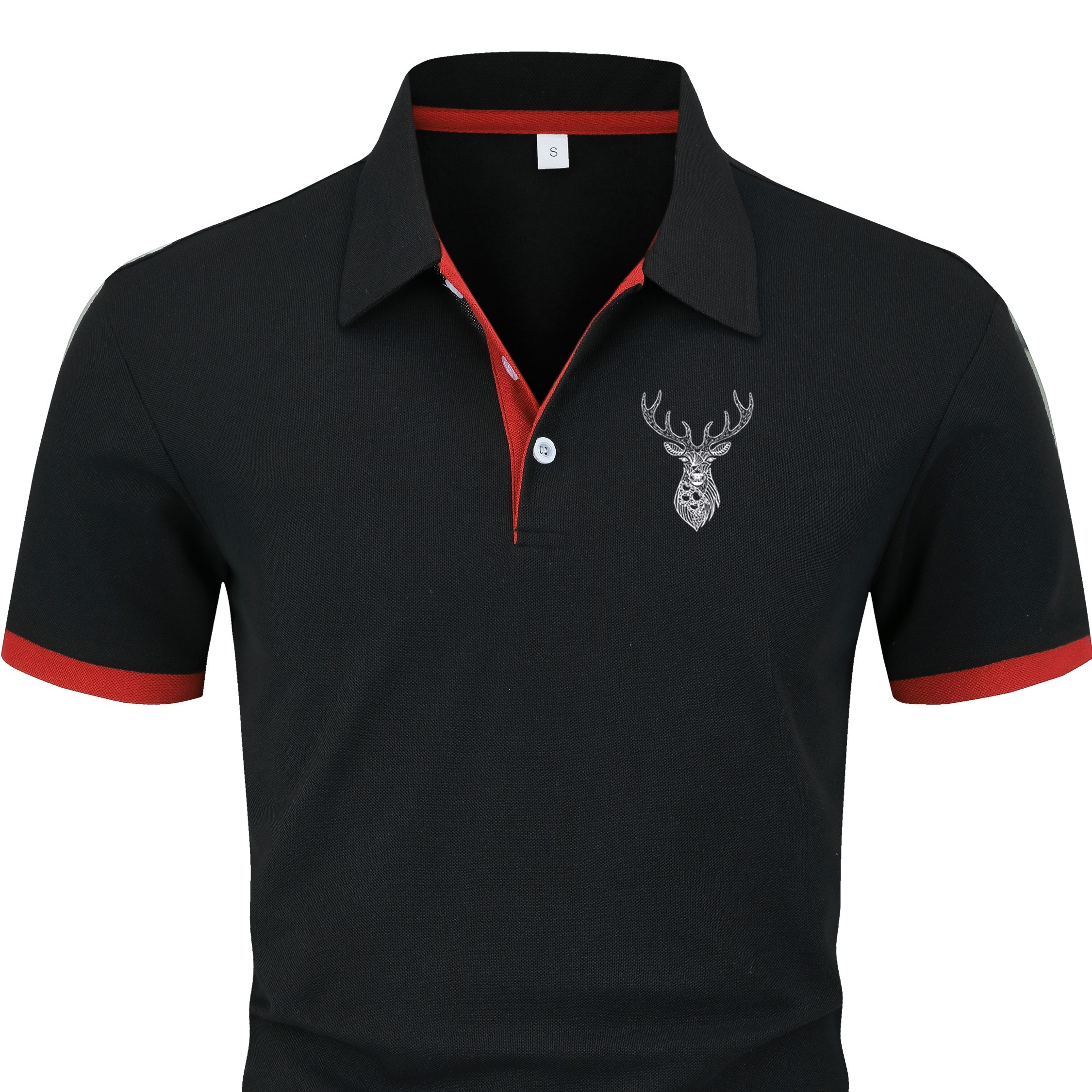 

Men's Anime Deer Graphic Print Short Sleeve Golf Shirt For Summer