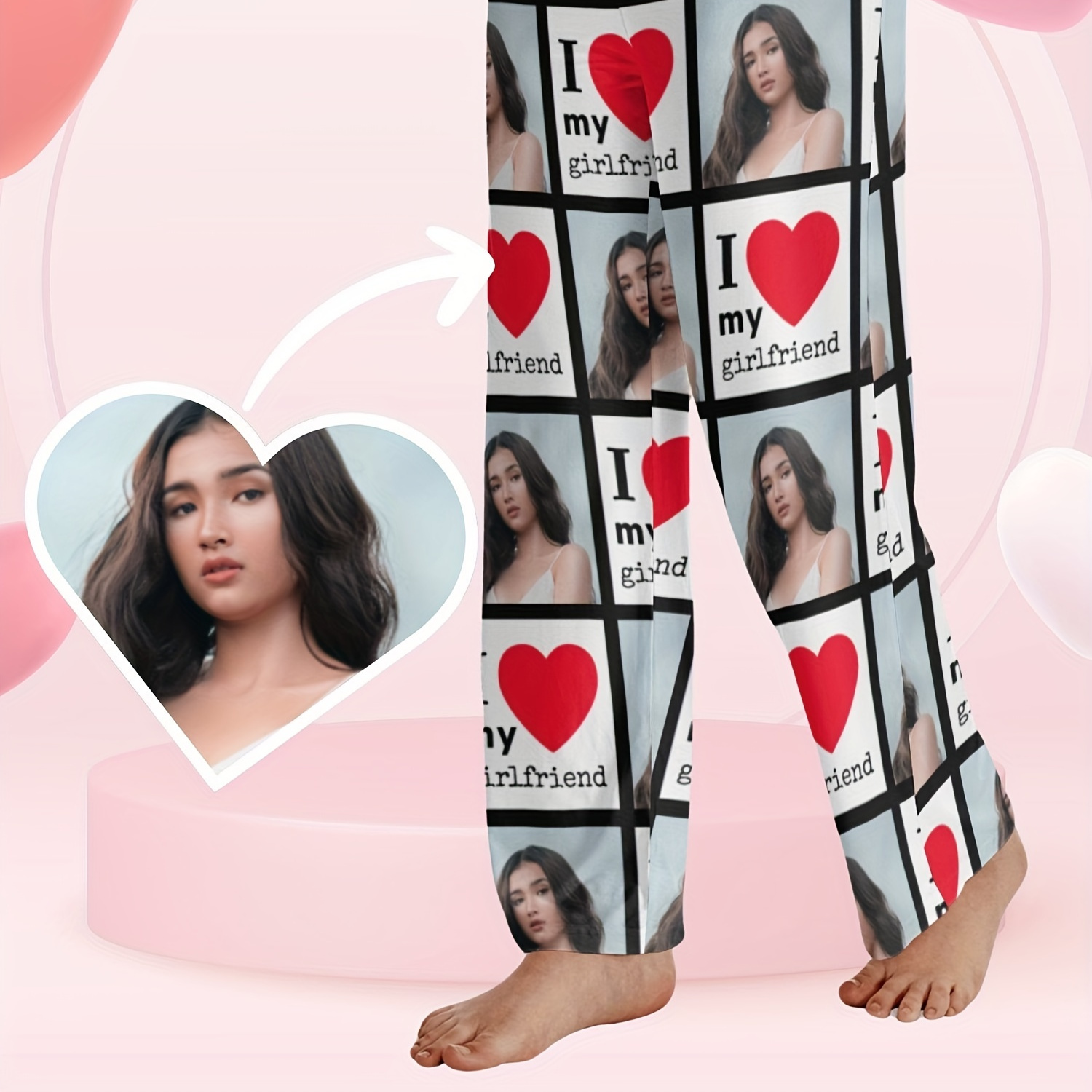 

Customized Men's Novelty Comfy Pants, Unisex Custom Photo Pattern Pajama Pants