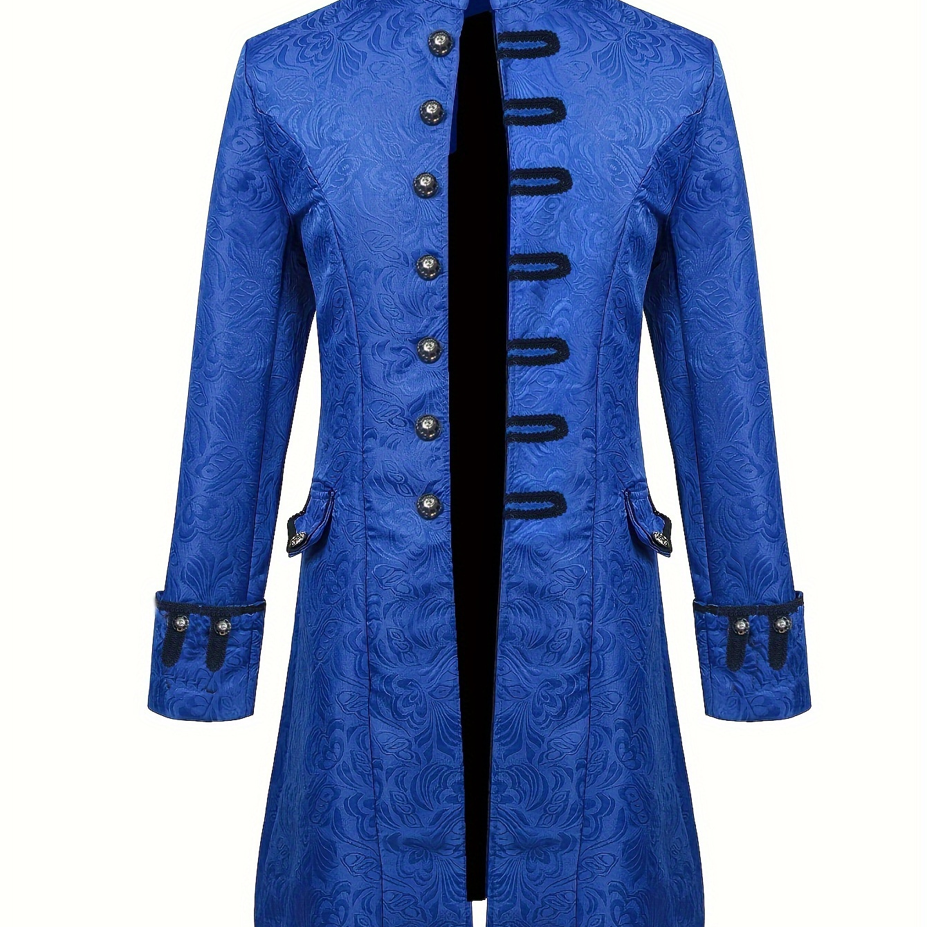 

Men's Medieval Jacquard Coat, Renaissance Performance Outfit, Vintage Tailcoat For Masquerade Ball, Halloween Party, Fancy Dress Overcoat