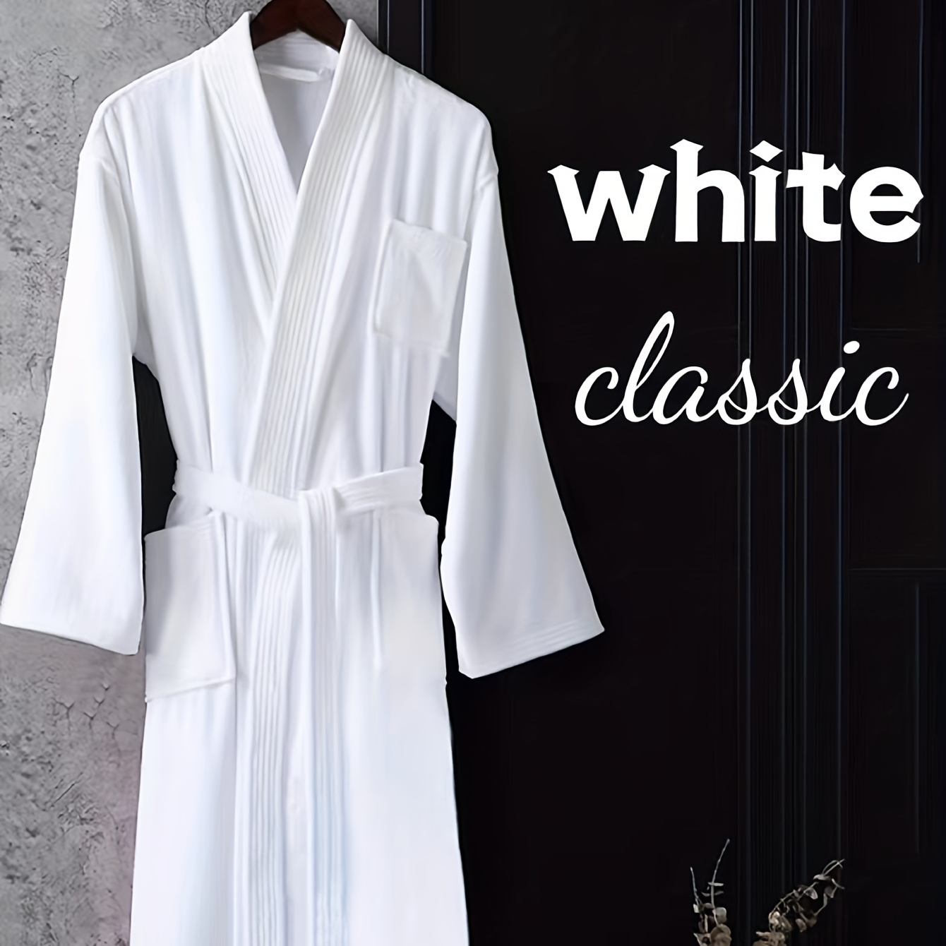 

100% Bathrobe, And Absorbent V- , / Set