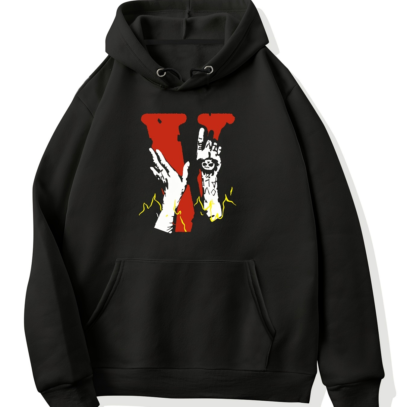 Nav x Vlone Drip Pullover Hoodie Black Men's - FW19 - US