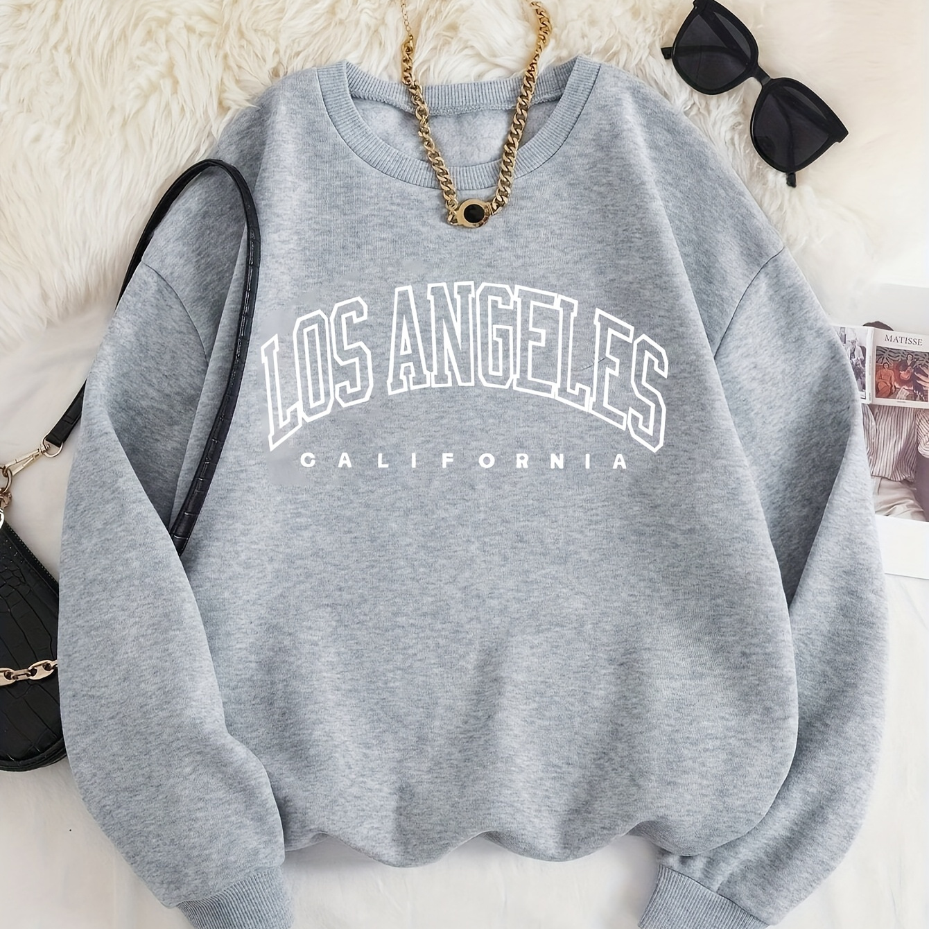 

Sweat-shirt avec doublure thermique et motif lettre